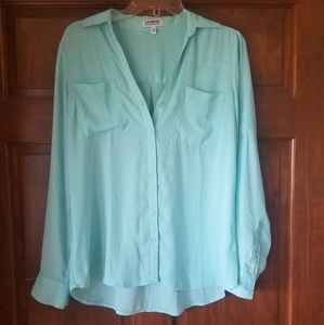 Express button down blouse